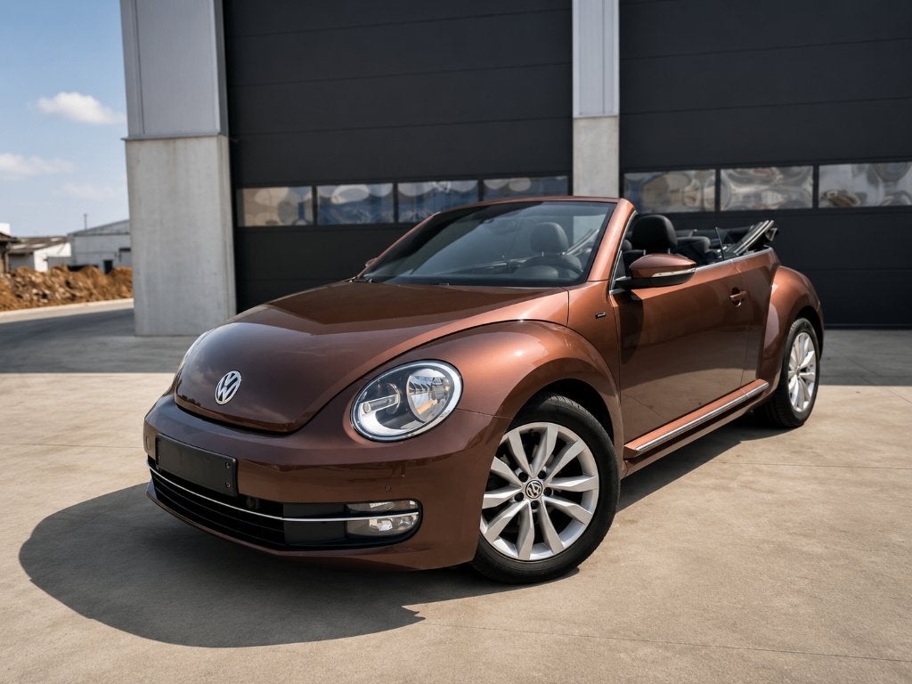 Volkswagen Beetle Cabriolet 1.2 TSI Allstar | 73dkm | Navi, Auto's, Volkswagen, Voorwielaandrijving, 4 zetels, 4 cilinders, Leder en Stof