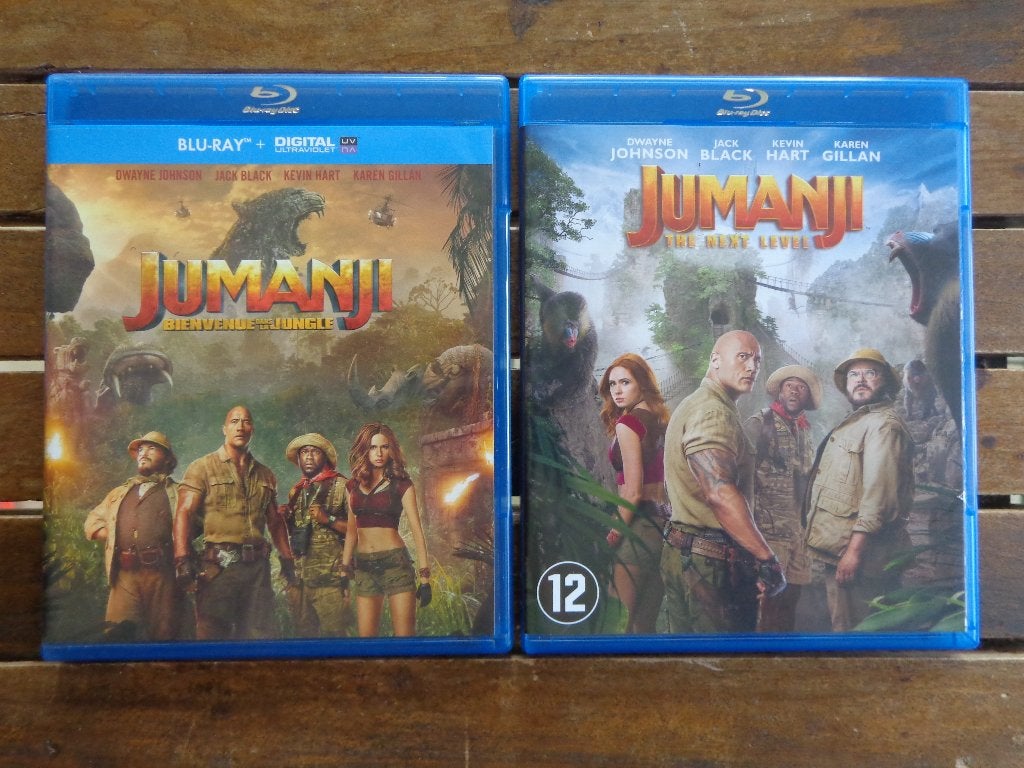 )))  Bluray  Jumanji 1 & 2 //  Action / Science-Fiction  (((, Français, Enlèvement ou Envoi, Tous les âges, Film