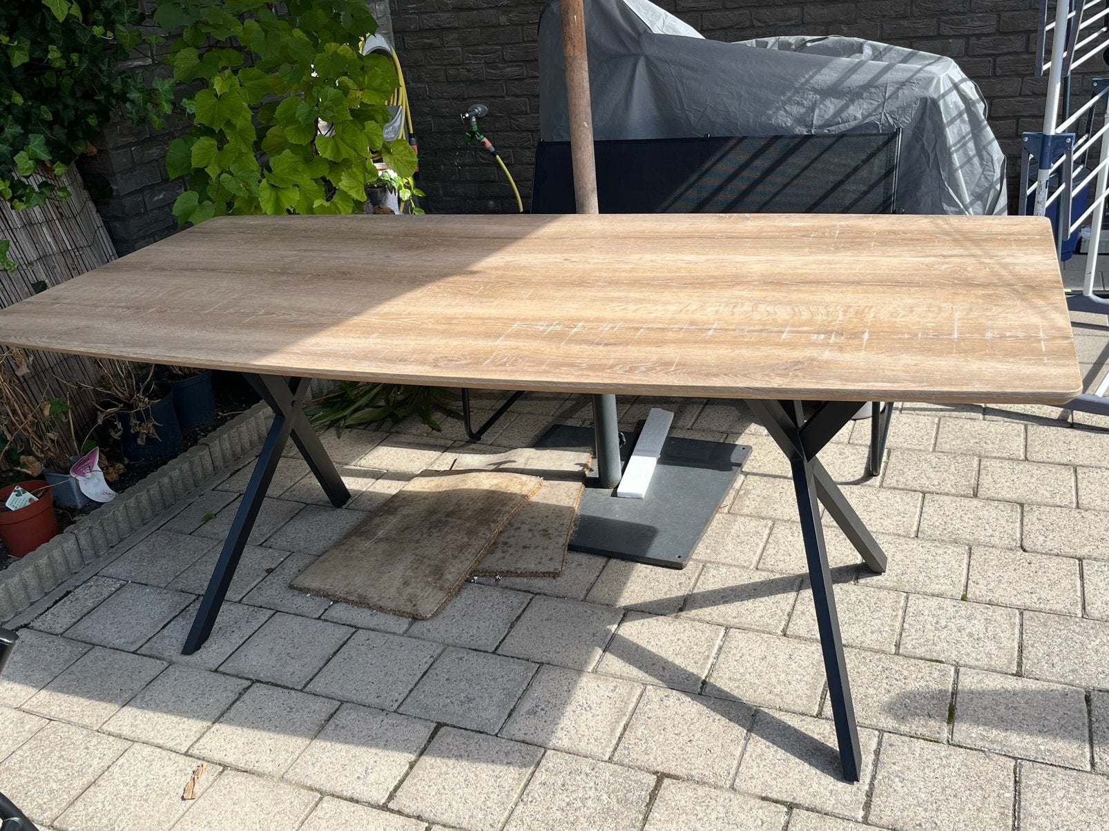 Eettafel te koop, Gebruikt, 50 tot 100 cm, Vijf personen of meer, 150 tot 200 cm
