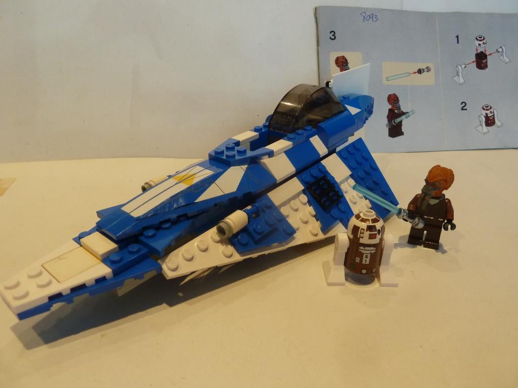 Lego Star Wars 8093 Plo Koon's Jedi Starfighter, Ophalen of Verzenden, Zo goed als nieuw, Complete set, Lego