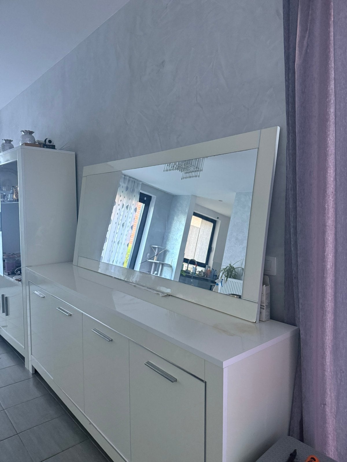 Salonkast  vitren spegel, Huis en Inrichting, Ophalen