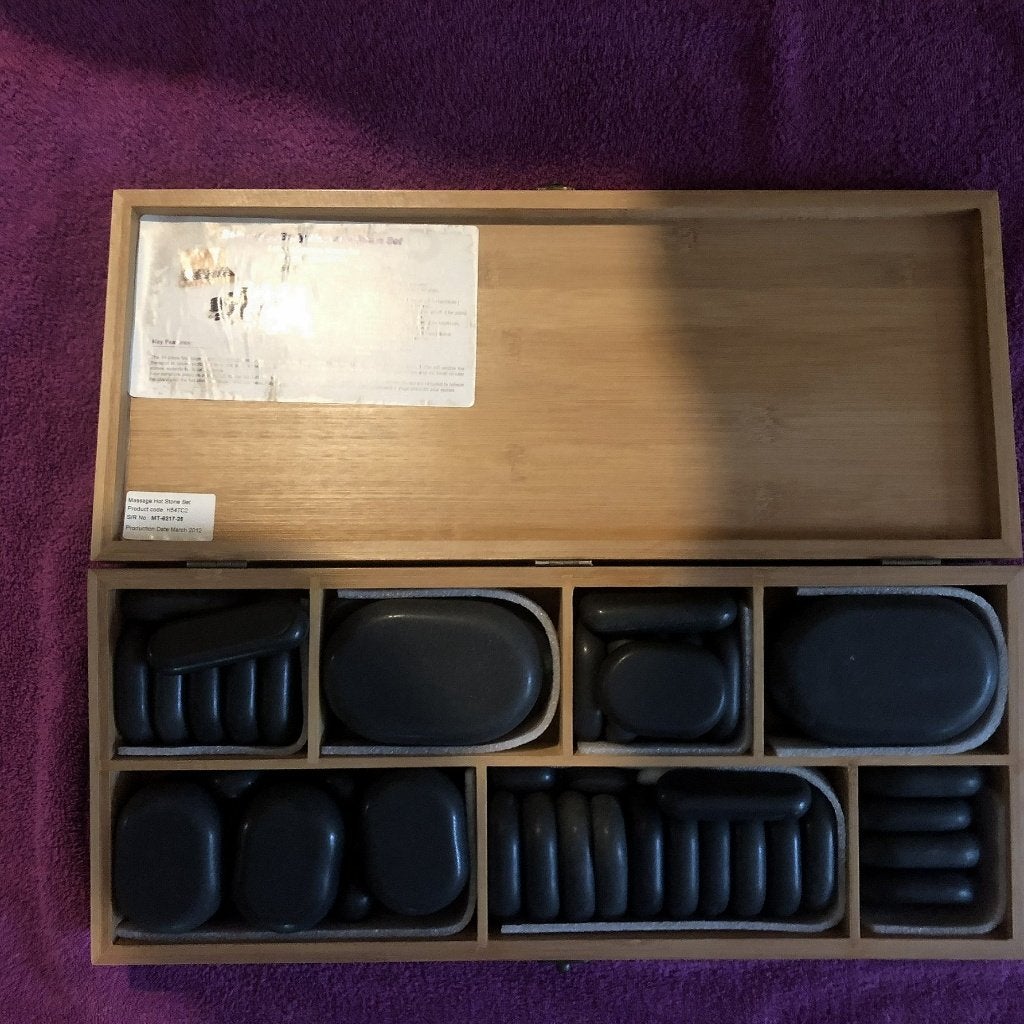 Hotstones, Sports & Fitness, Produits de massage, Enlèvement, Comme neuf, Pierres chaudes