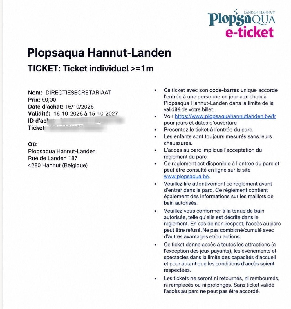 Plopsaqua, Tickets en Kaartjes, Drie personen of meer