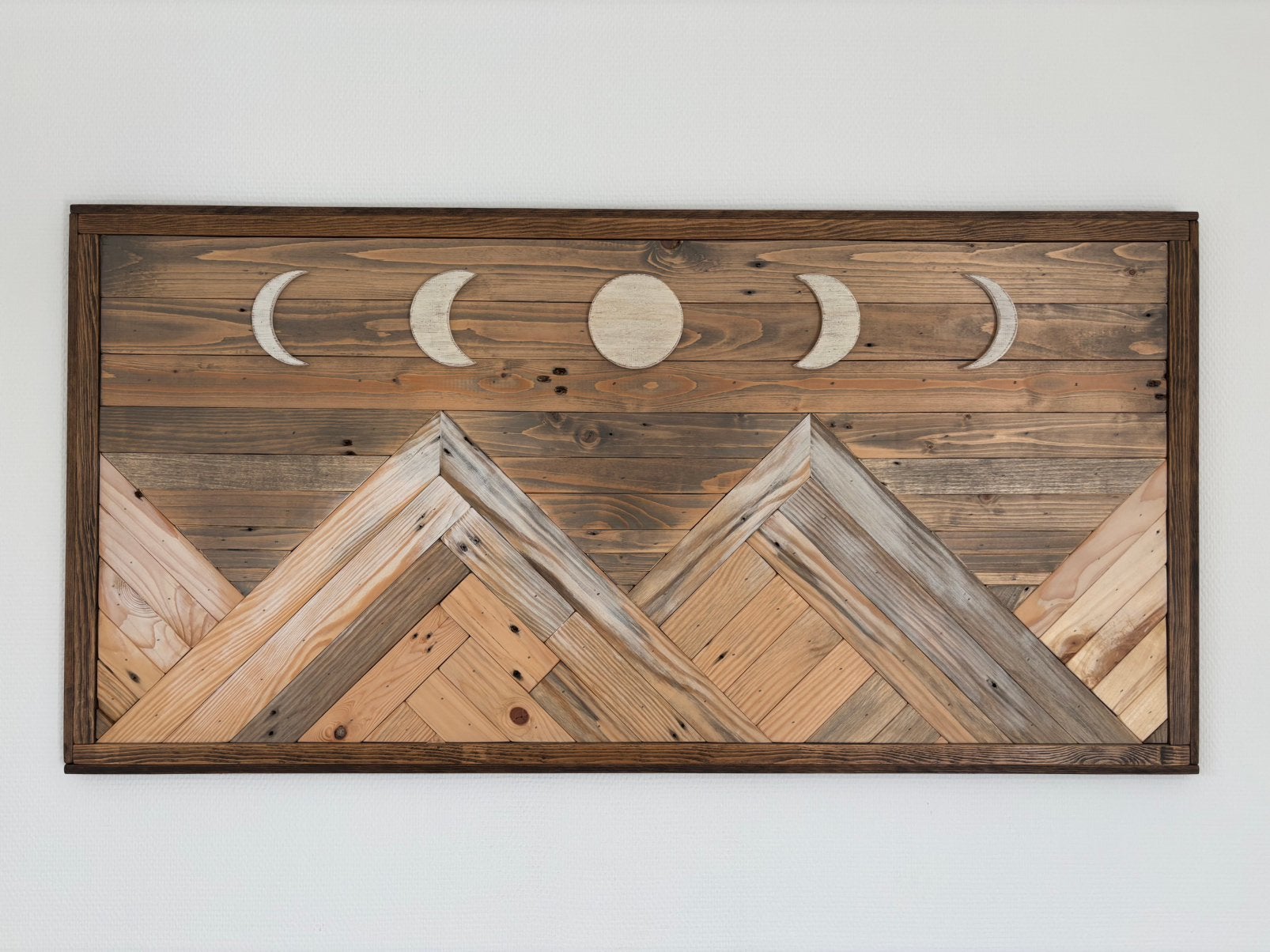 Muurdecoratie uit recuperatiehout, Ophalen, Hout, Nieuw, Wandbord of Wandpaneel