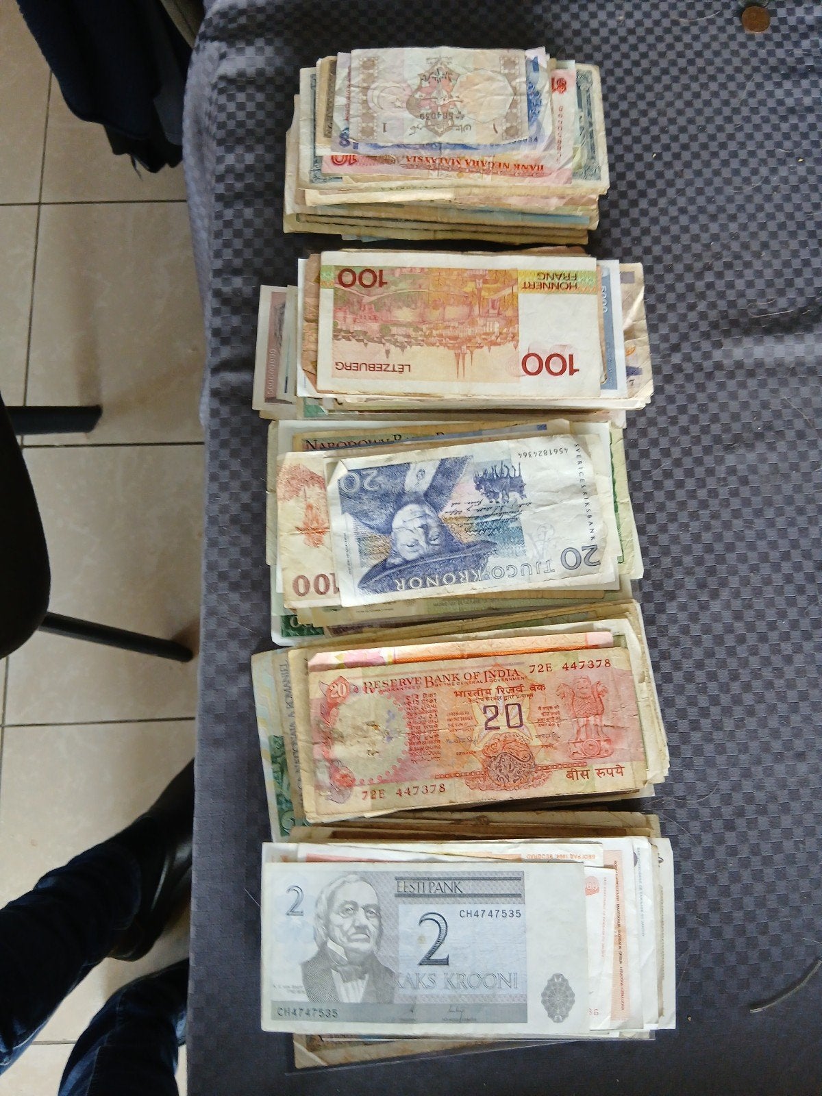beau lot de billets du monde 500 pièces, Enlèvement ou Envoi