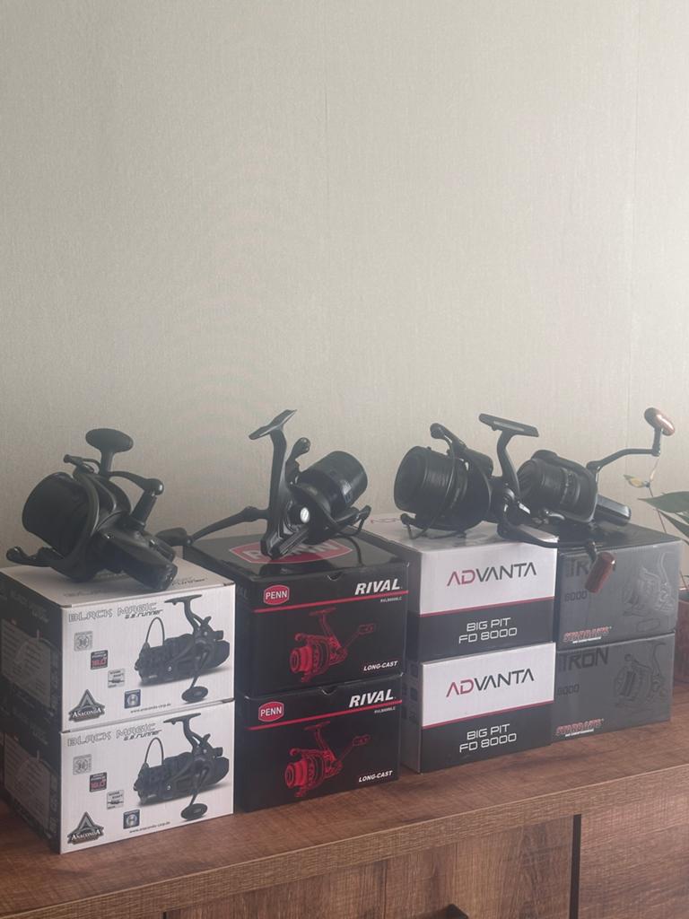 Pakket Molens (Penn, Black Magic, Starbaits & Advanta), Enlèvement, Comme neuf