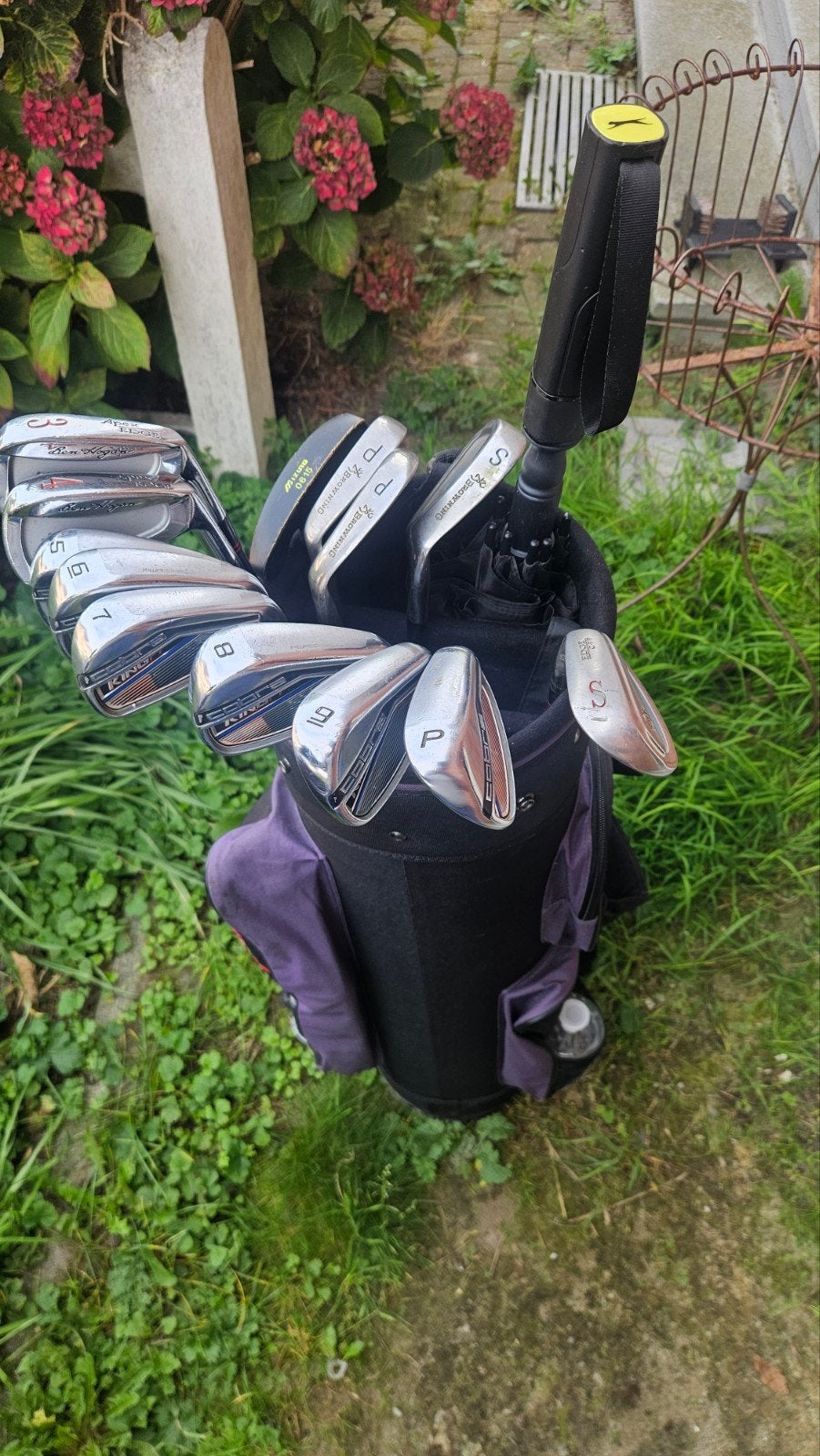 Golfset / golfclubs te koop – Cobra F7 One Length/Ben Hogan, Sport en Fitness, Ophalen, Gebruikt, Set, Mizuno