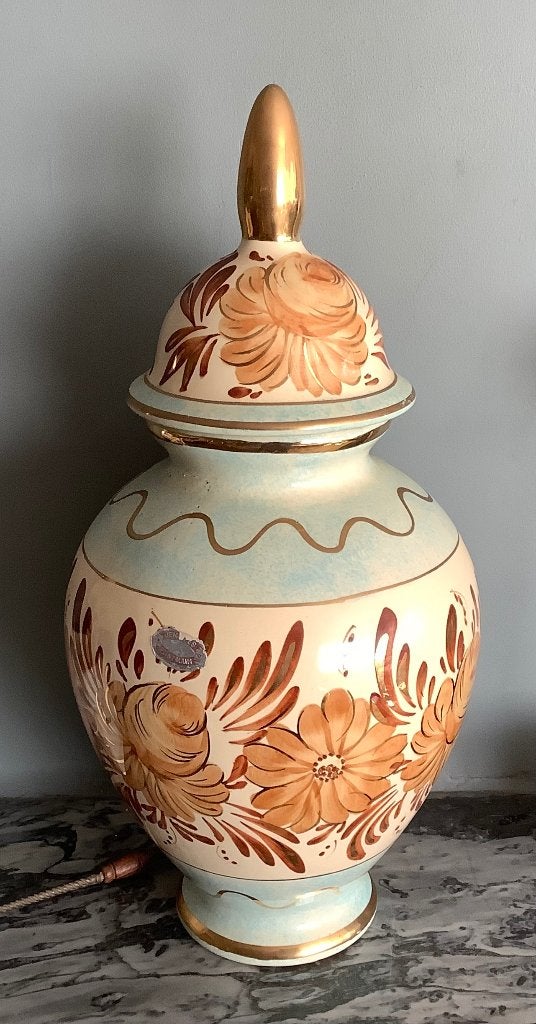Grote Italiaanse dekselvaas, Antiek en Kunst, Ophalen of Verzenden