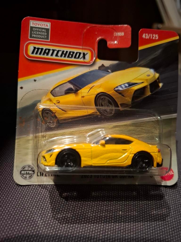 Matchbox 2023 Toyota GR supra geel, Hobby en Vrije tijd, Modelauto's | Overige schalen, Ophalen of Verzenden, Nieuw