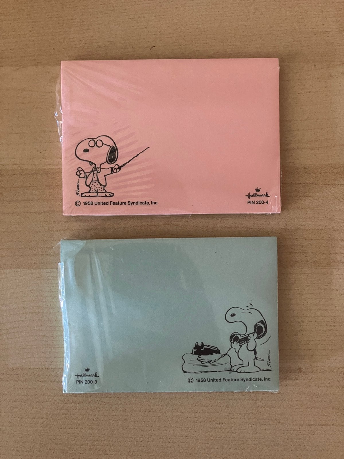 Vintage 1958 Hallmark Snoopy post-it set • nieuw verzegeld, Hobby & Loisirs créatifs, Bricolage, Enlèvement ou Envoi, Comme neuf