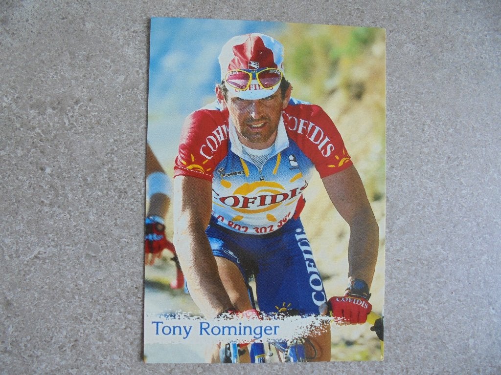 Wielerfoto Tony Rominger, Verzenden