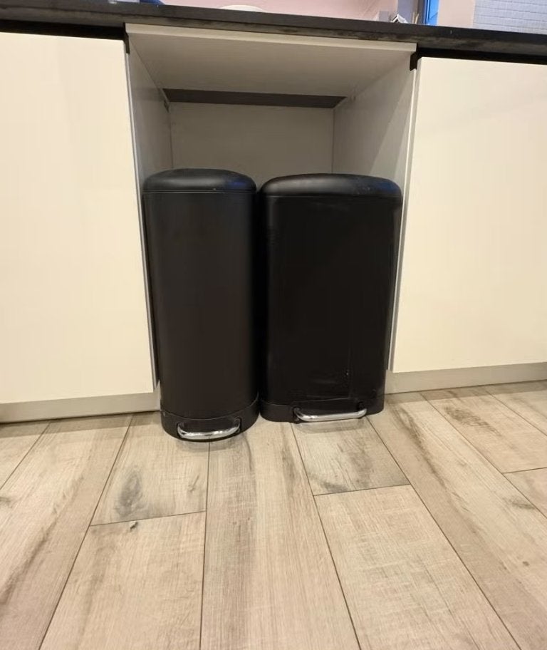 Set pedaalemmers Zwart, Maison & Meubles, Accessoires pour la Maison | Poubelles, Enlèvement, Comme neuf