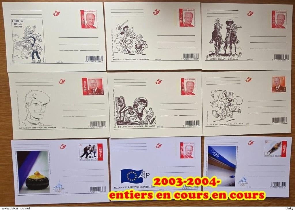 2003-2005-ENTIER-OU 9 CARTES POSTALES BD - VALABLE 2025, Enlèvement ou Envoi