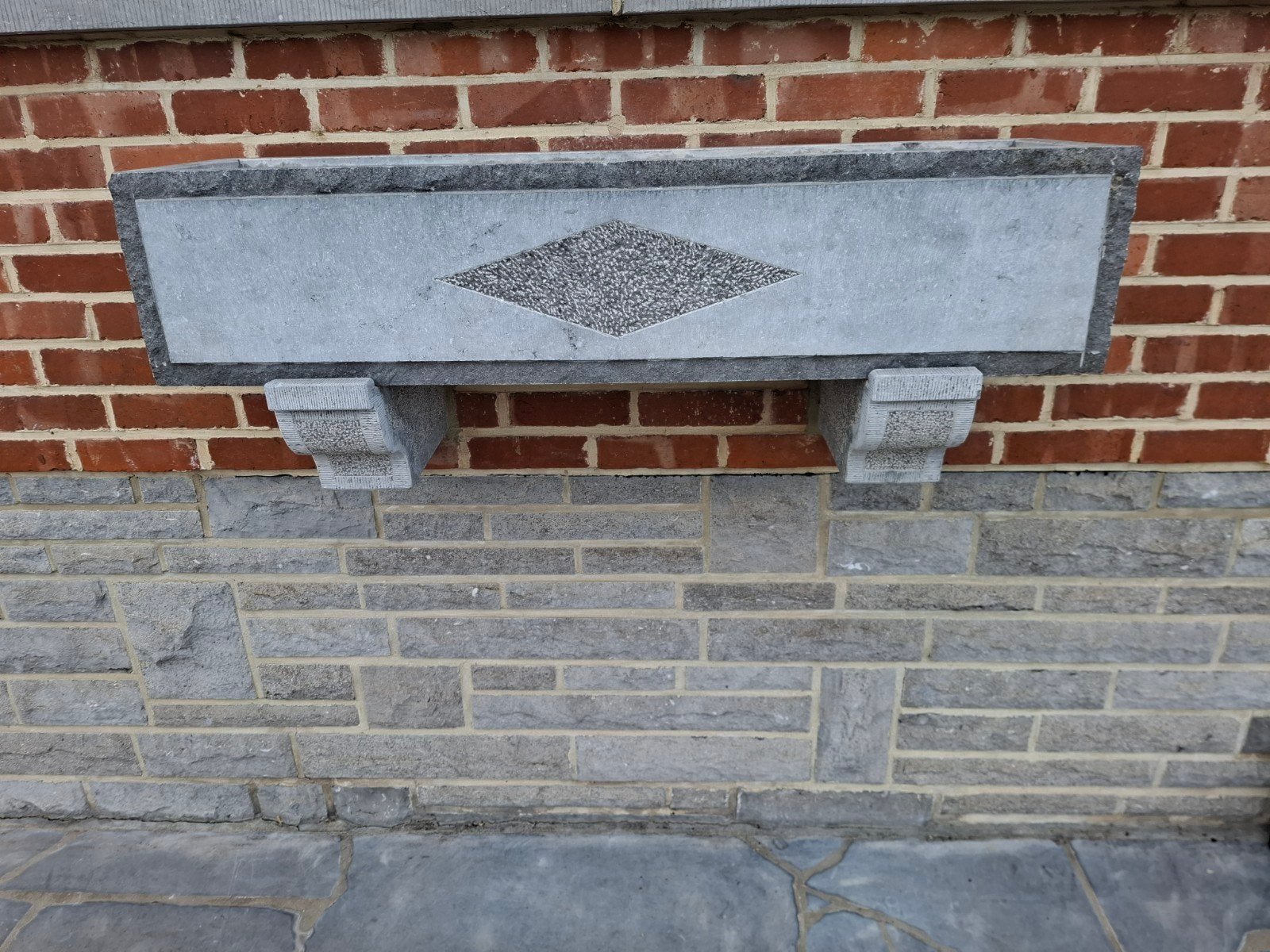 2 bacs en pierre bleu belge, Enlèvement, Utilisé, Pierre