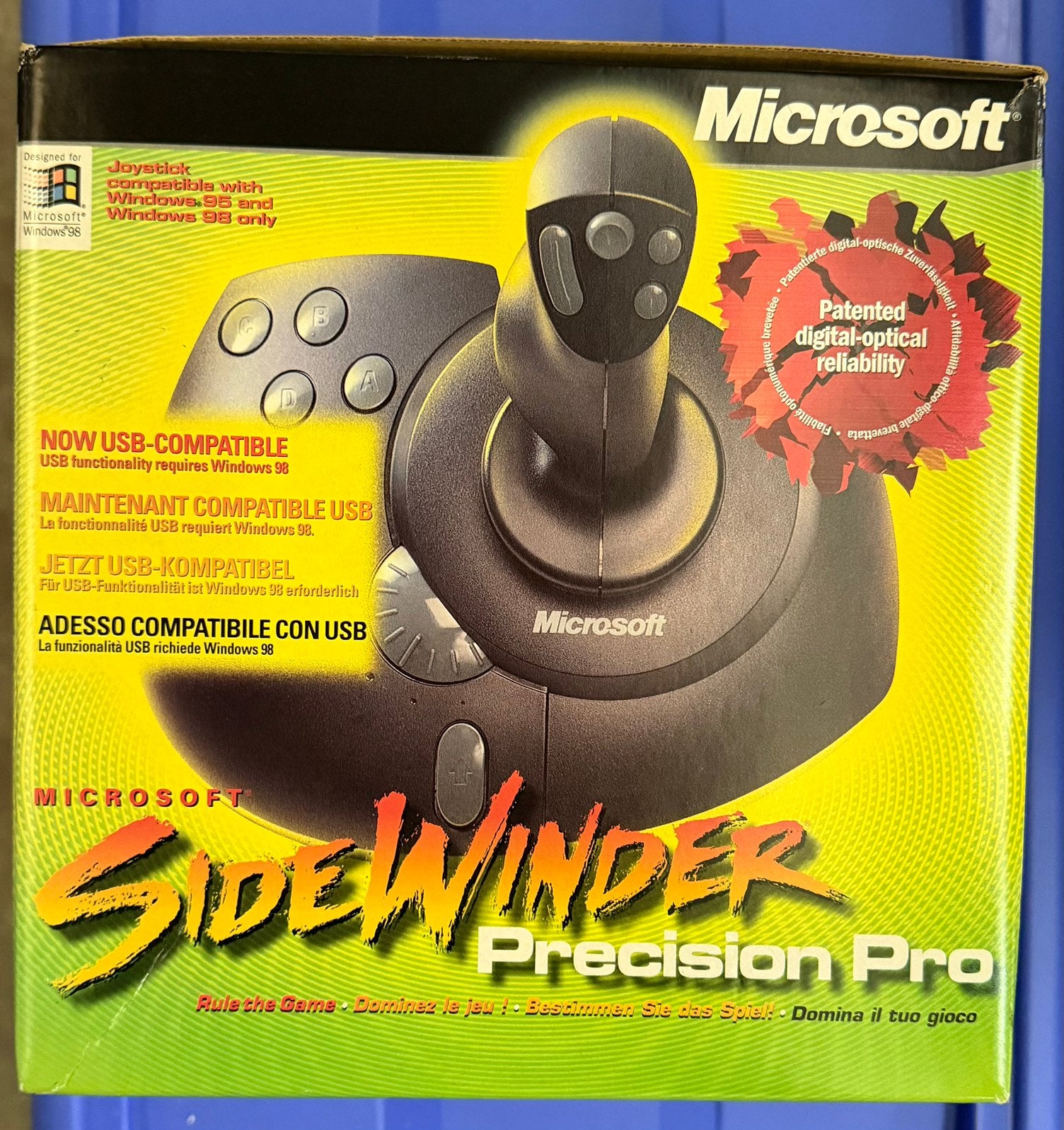 Microsoft SideWinder Precision Pro joystick –  PC gaming, Informatique & Logiciels, Enlèvement, Utilisé