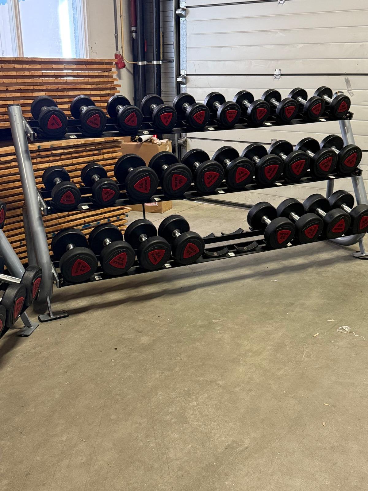 Ziva Dumbells 2kg t/m 30kg+ Matrix Opbergrek 15 Dumbels sets, Sports & Fitness, Enlèvement, Utilisé, Haltère