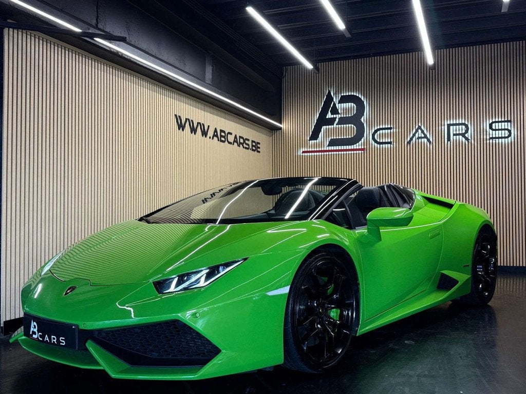 Lamborghini Huracan Spyder 5.2i V10 40v LP610-4 * LIFT * GAR, Autos, Achat, Euro 6, Entreprise, 2 portes