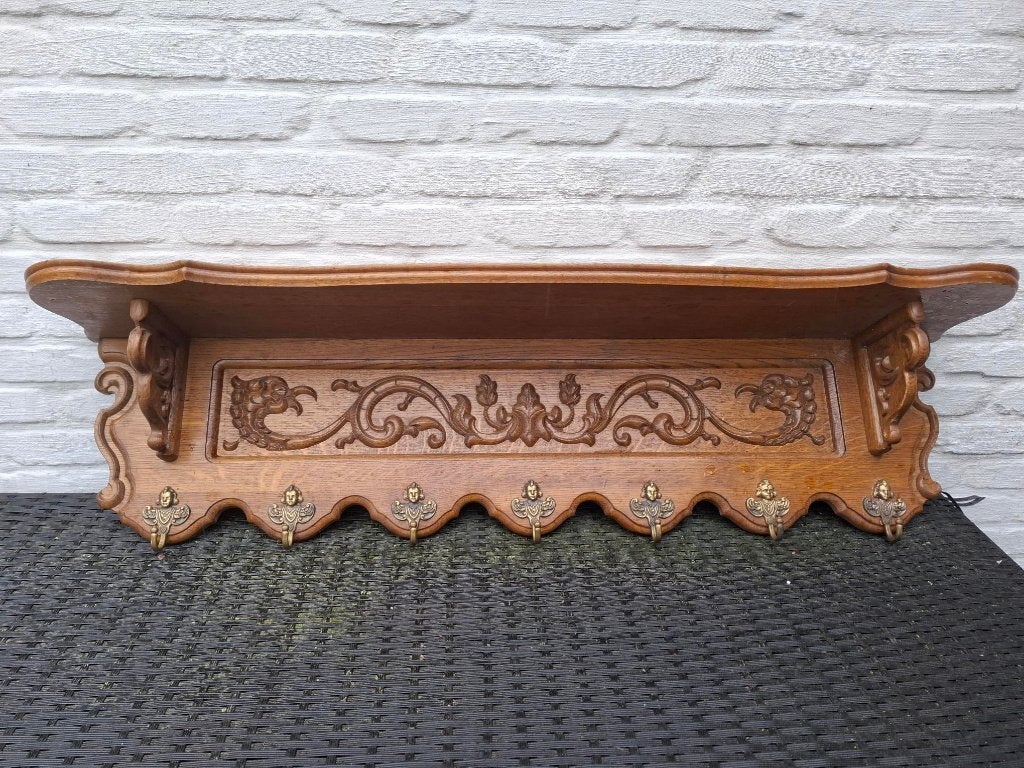 kapstok (vintage/antiek jaren 1950-1960), Ophalen, Hout, Wandkapstok