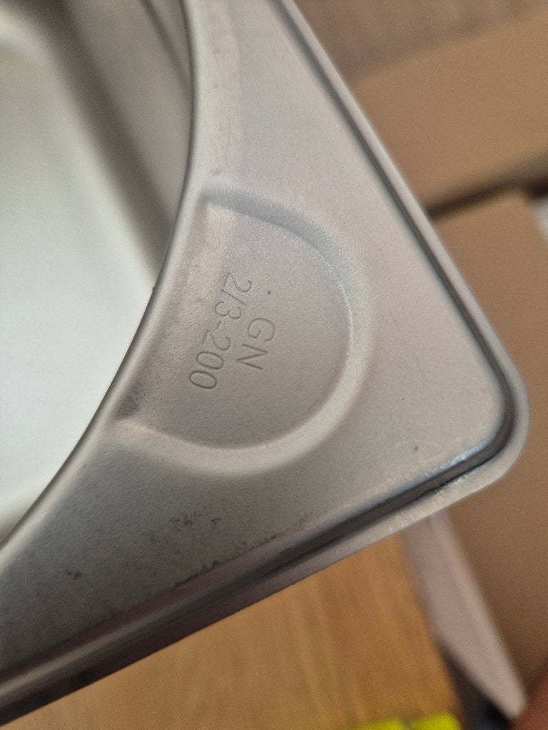 Gastronorm 2/3 op 20cm, Ophalen, Gebruikt, Inox Meubilair
