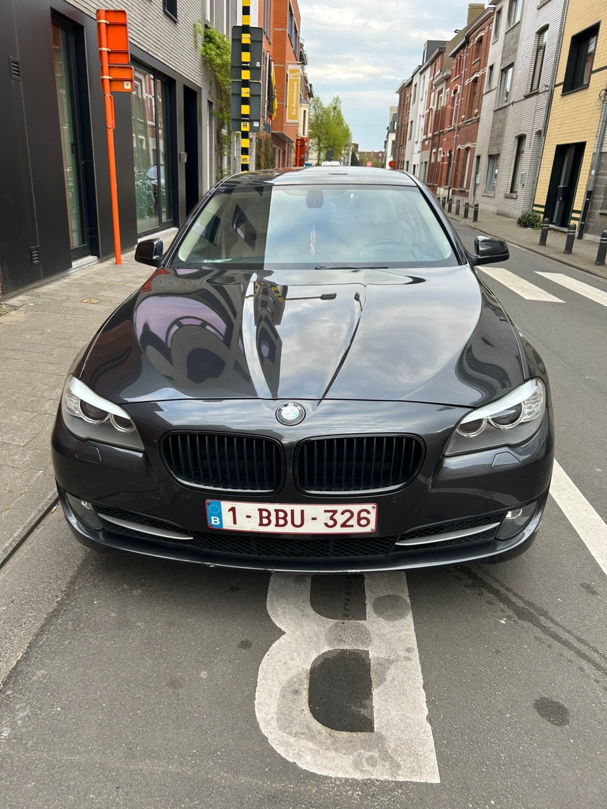 Te Koop BMW520, Autos, BMW, Cuir, Beige, Boîte manuelle, 5 portes