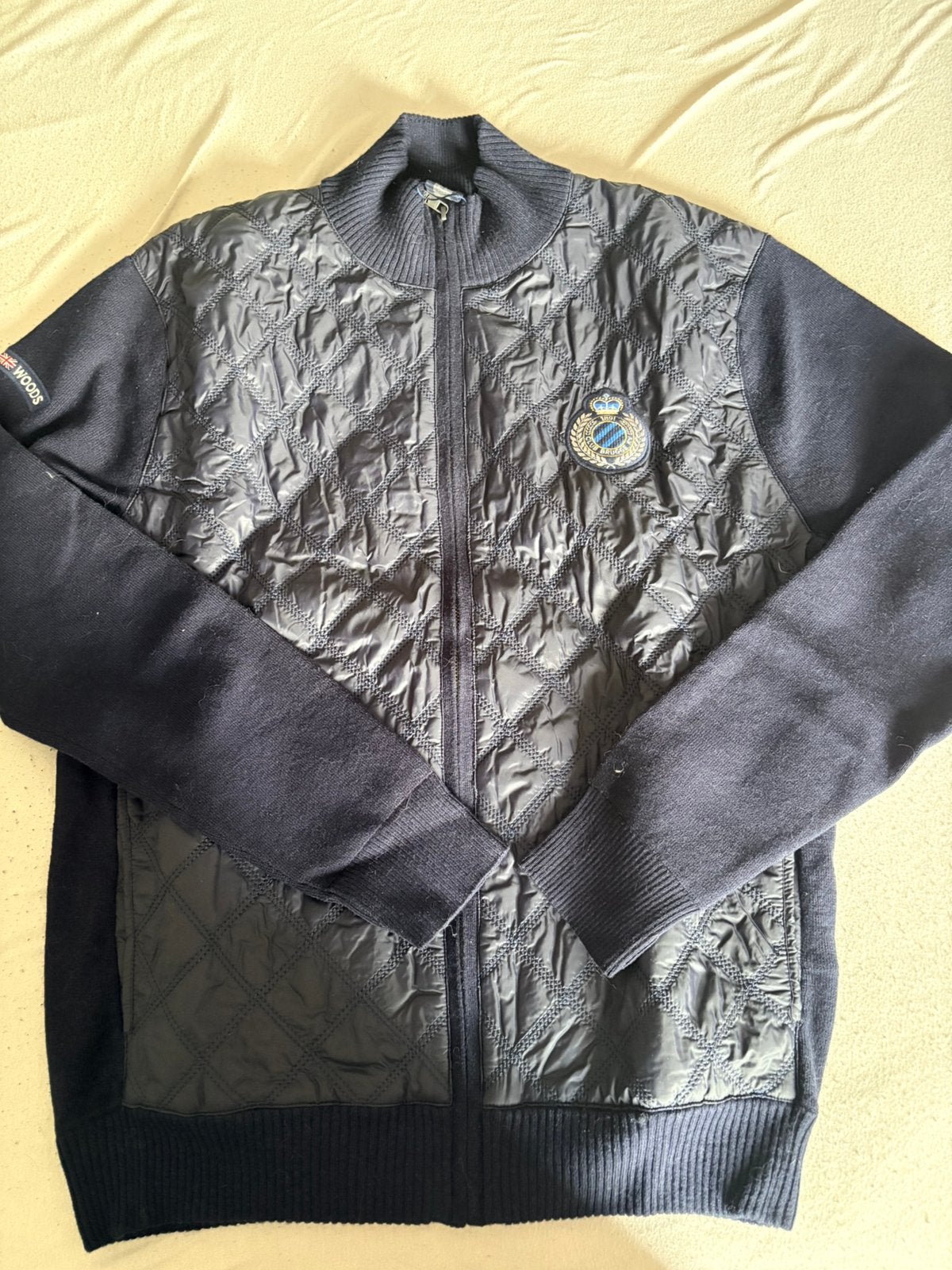 Mooie gilet pull van Riverwoods met het Club Brugge logo, Ophalen, Zo goed als nieuw