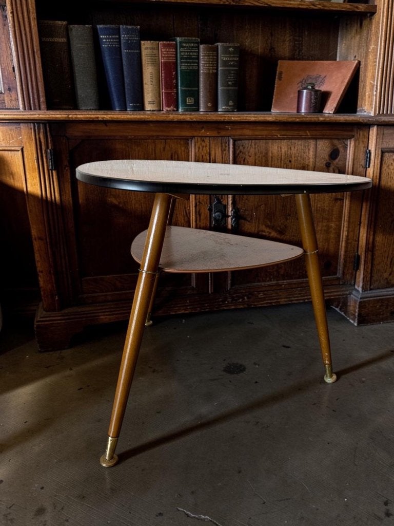 vintage bijzettafel / side table / plantentafel, Enlèvement