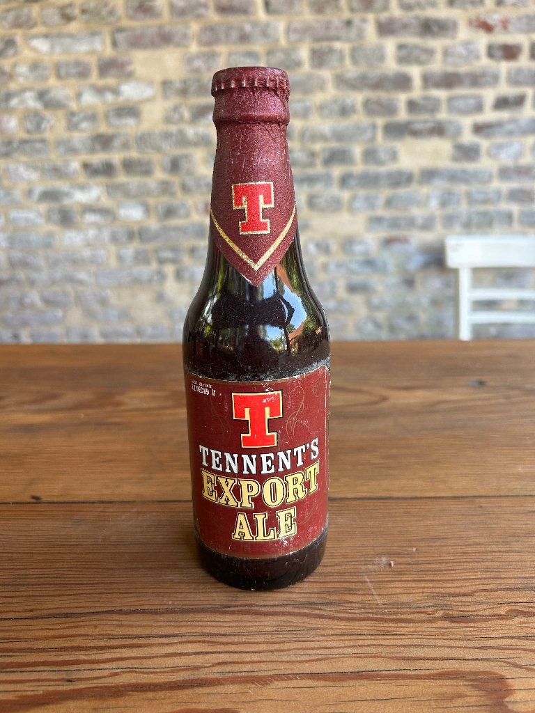 bier Tennent's export ale vervaldatum 1989 RUILEN !, Ophalen of Verzenden