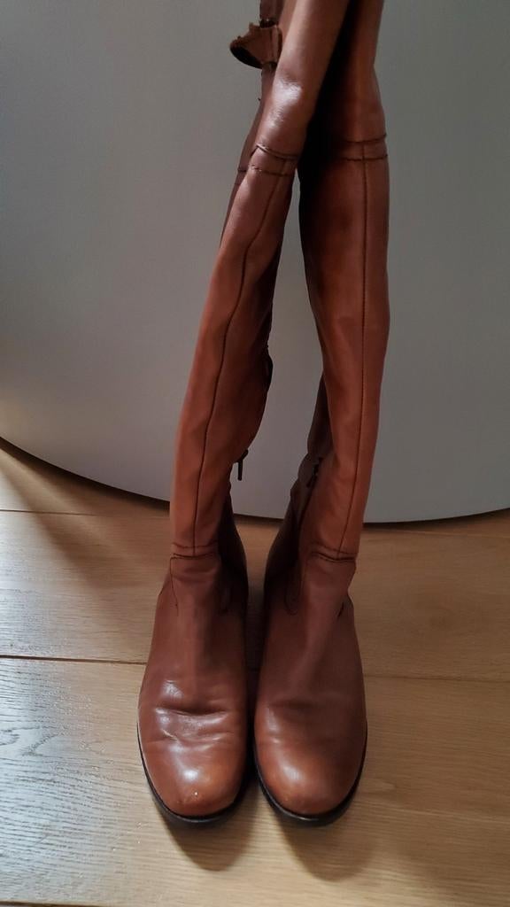 Hoge lederen laarzen., Kleding | Dames, Schoenen, Ophalen, Hoge laarzen