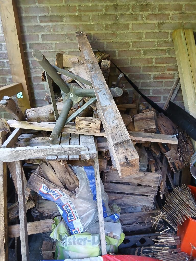 Afval hout, Tuin en Terras, Brandhout, Minder dan 3 m³, Ophalen, Overige houtsoorten, Takken