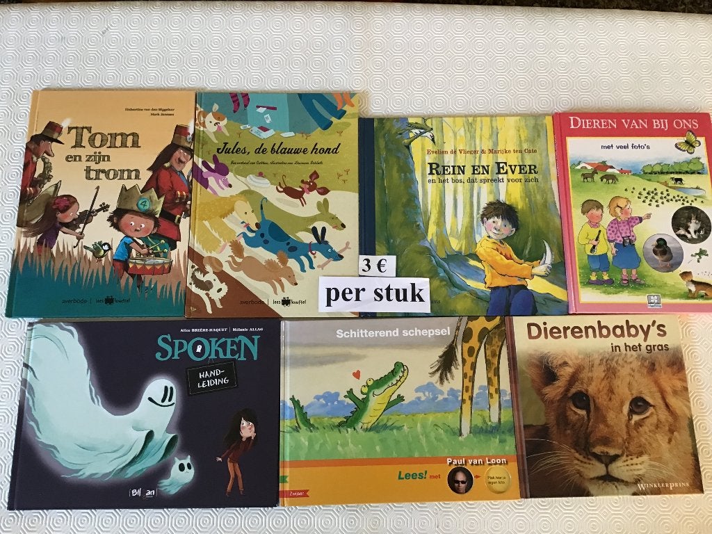 7 livres pour enfants d'âge préscolaire à 3 euros par livret, Enlèvement ou Envoi, Comme neuf