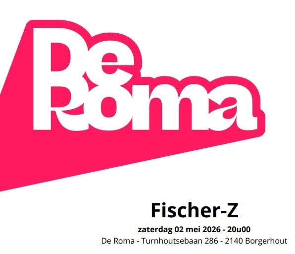 2 billets Fischer-Z à De Roma le 2 mai à Anvers, Deux personnes, Mai