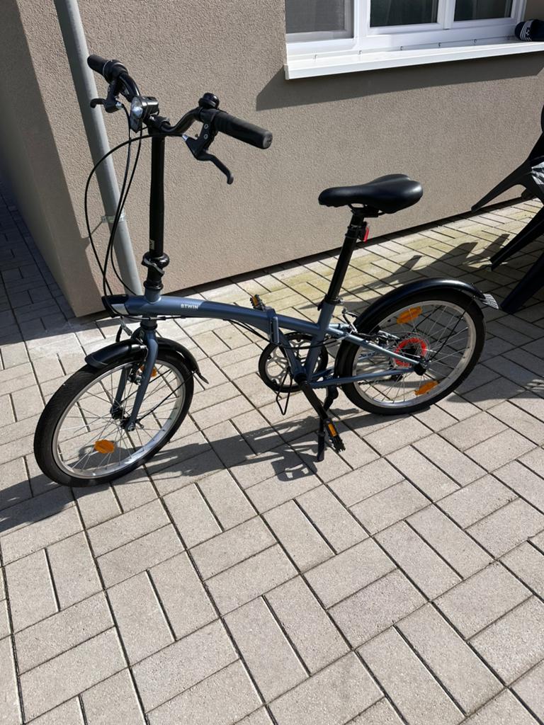 Vélo pliable B’Twin Tilt 120 –6 vitesses, 20 pouces,bon état, Vélos & Vélomoteurs, Vitesses, Enlèvement ou Envoi, Comme neuf, Totalement pliable