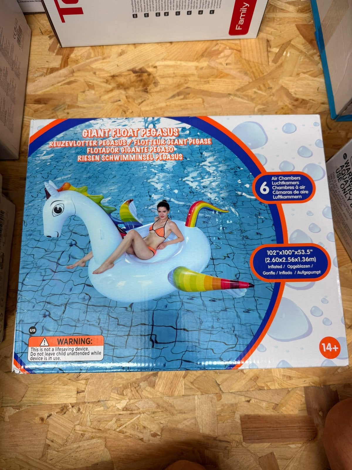 NIEUW: XXL Opblaasbare zwembadfiguur – Eenhoorn & Pegasus, Ophalen of Verzenden, Nieuw, Zwemband, Overige merken