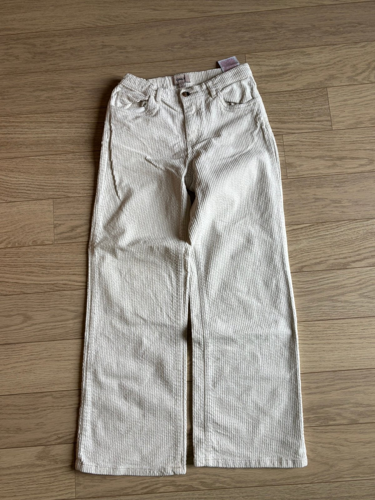 Ecru velours broek Only, Verzenden, Gebruikt, Meisje, Broek