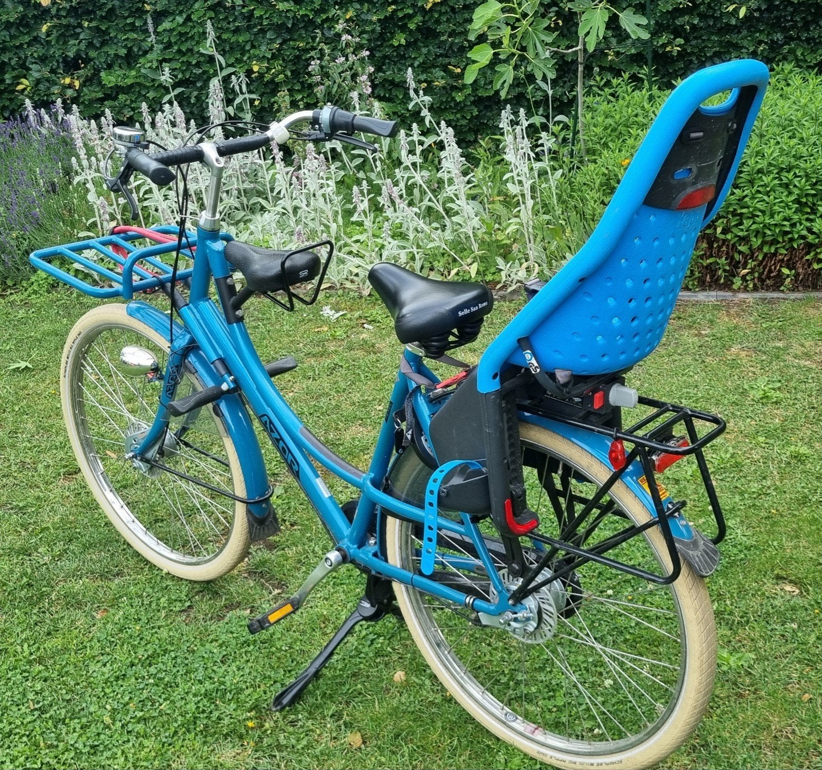 Mamafiets Azor, Fietsen en Brommers, Fietsen | Dames | Moederfietsen, Zo goed als nieuw, Overige merken, 2 zitjes, Trommelrem