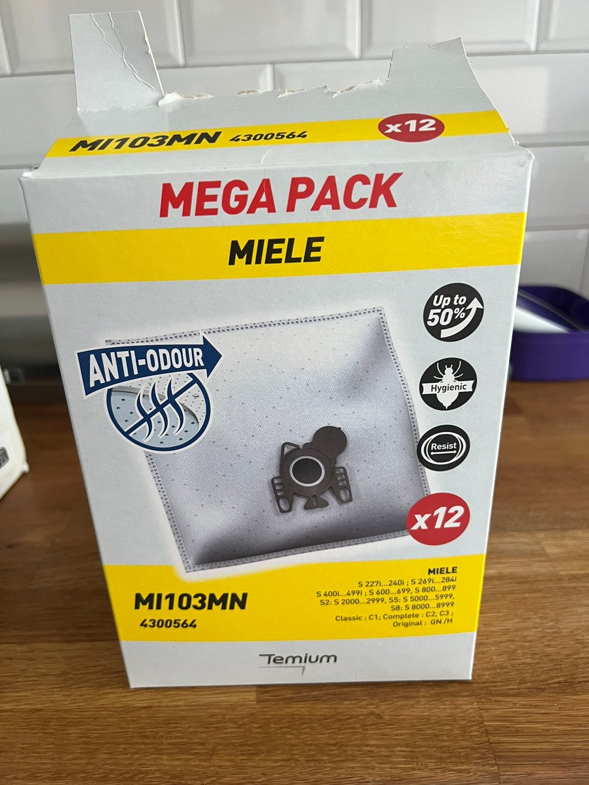 6 sacs pour aspirateur MI103MN, Electroménager, Enlèvement ou Envoi, Neuf