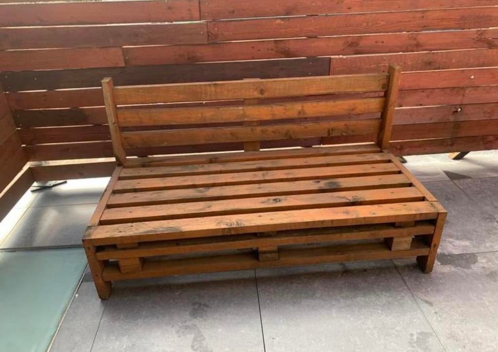 Tuinbankje te koop, Tuin en Terras, Tuinbanken, Ophalen, Gebruikt, Hout