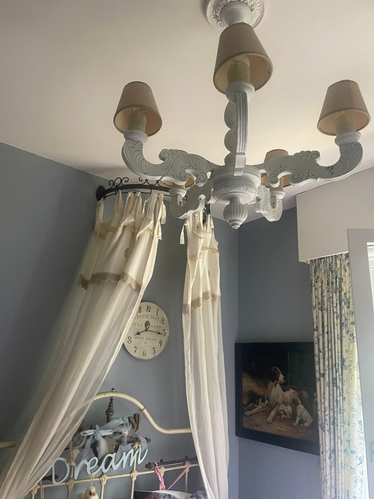 Houten mooie luster, Huis en Inrichting, Lampen | Kroonluchters, Ophalen, Gebruikt, Hout, Landelijk