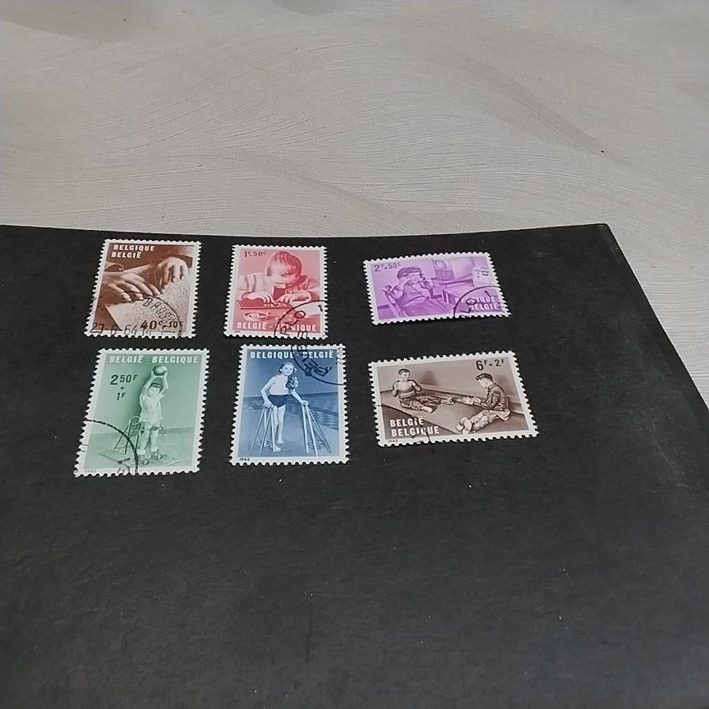 BELGIQUE 1225/30 timbrée avec cote 5,00€, Enlèvement ou Envoi, Oblitéré