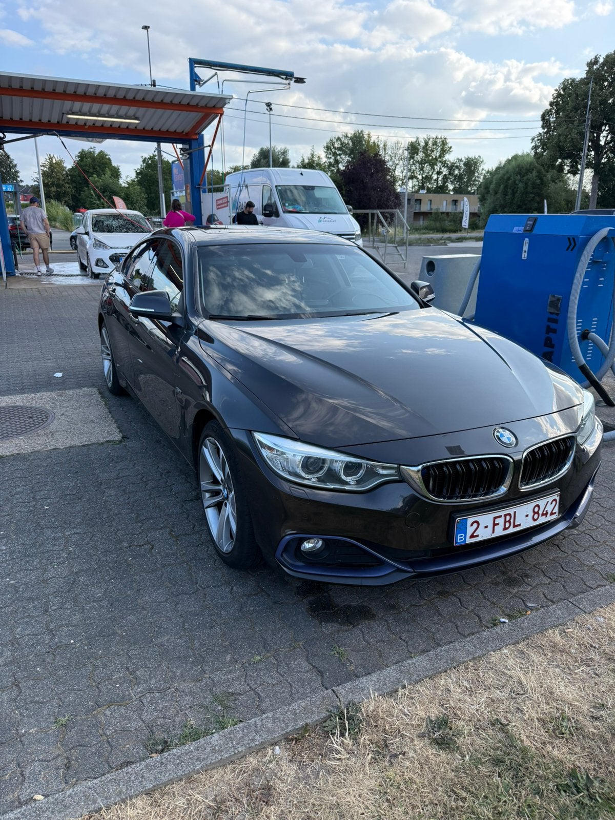 BMW 418d Gran Coupe 192 km/2015/2l/roze papier, Auto's, 1998 cc, Achterwielaandrijving, 4 cilinders, Zwart