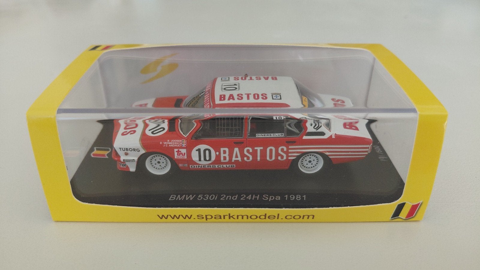 spark 1/43 BMW 530i 24h spa 1981 Bastos, Enlèvement ou Envoi