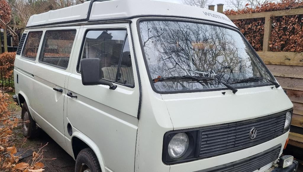 Propere Volkswagen t3 camper bus westfalia met hefdak, Auto's, Particulier, Diesel, Te koop