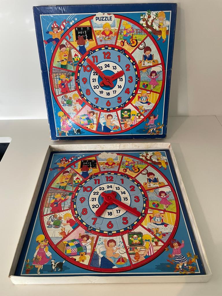Puzzle éducatif Vintage MB (Milton Bradley) des années 1970, Enlèvement ou Envoi