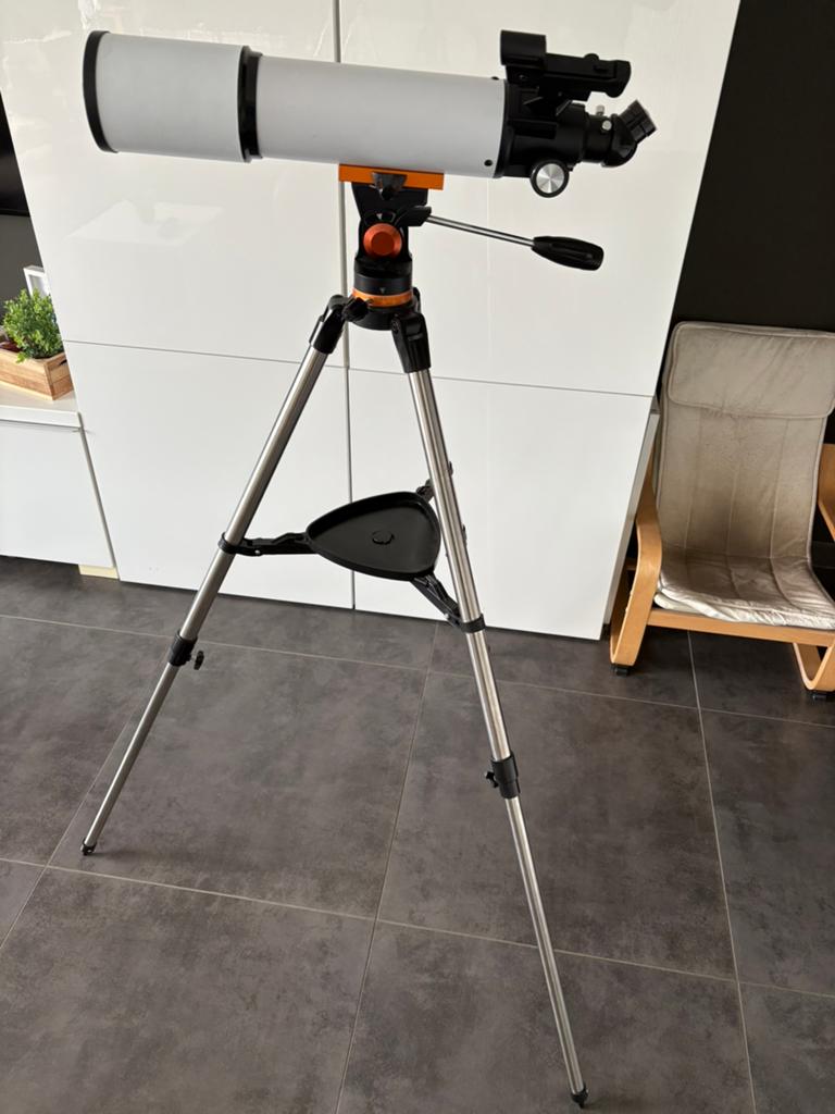Telescoop (ideale start telescoop), Audio, Tv en Foto, Optische apparatuur | Telescopen, Ophalen, Zo goed als nieuw