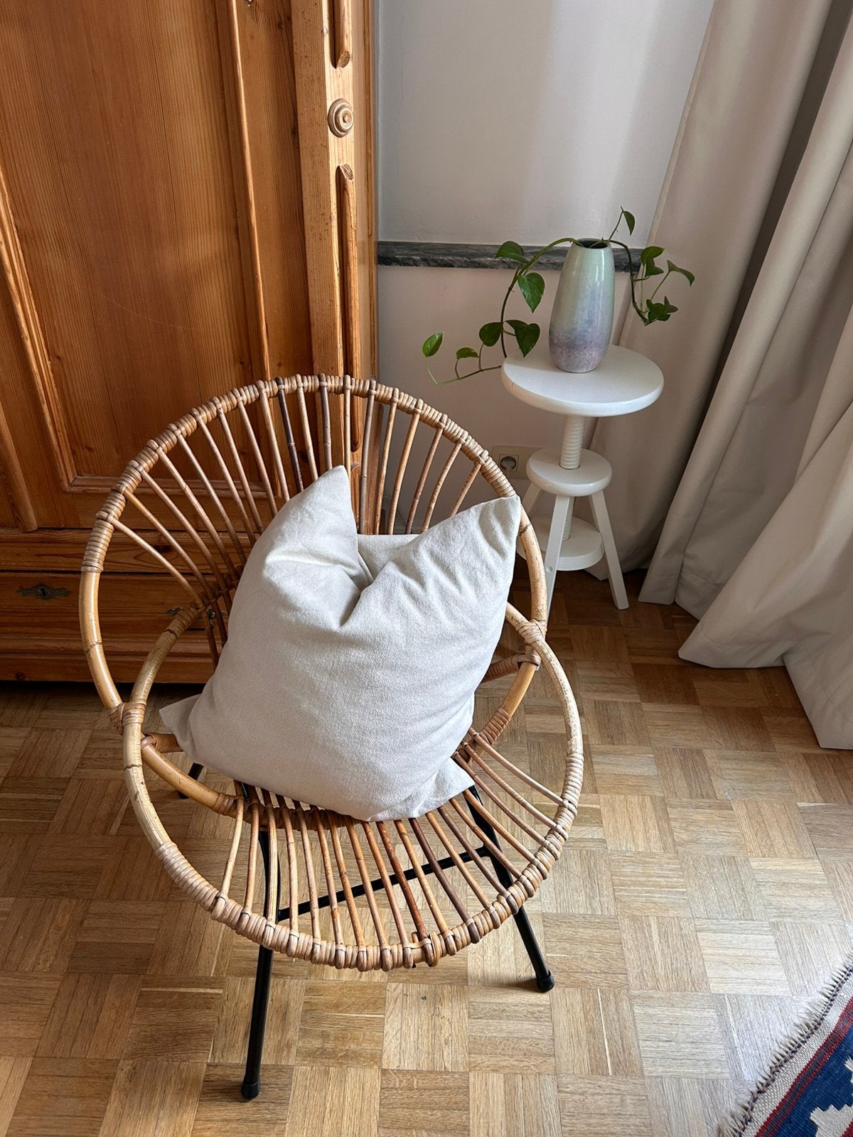Chair chaise rotin, Osier ou Rotin, 60s, Brun, Enlèvement