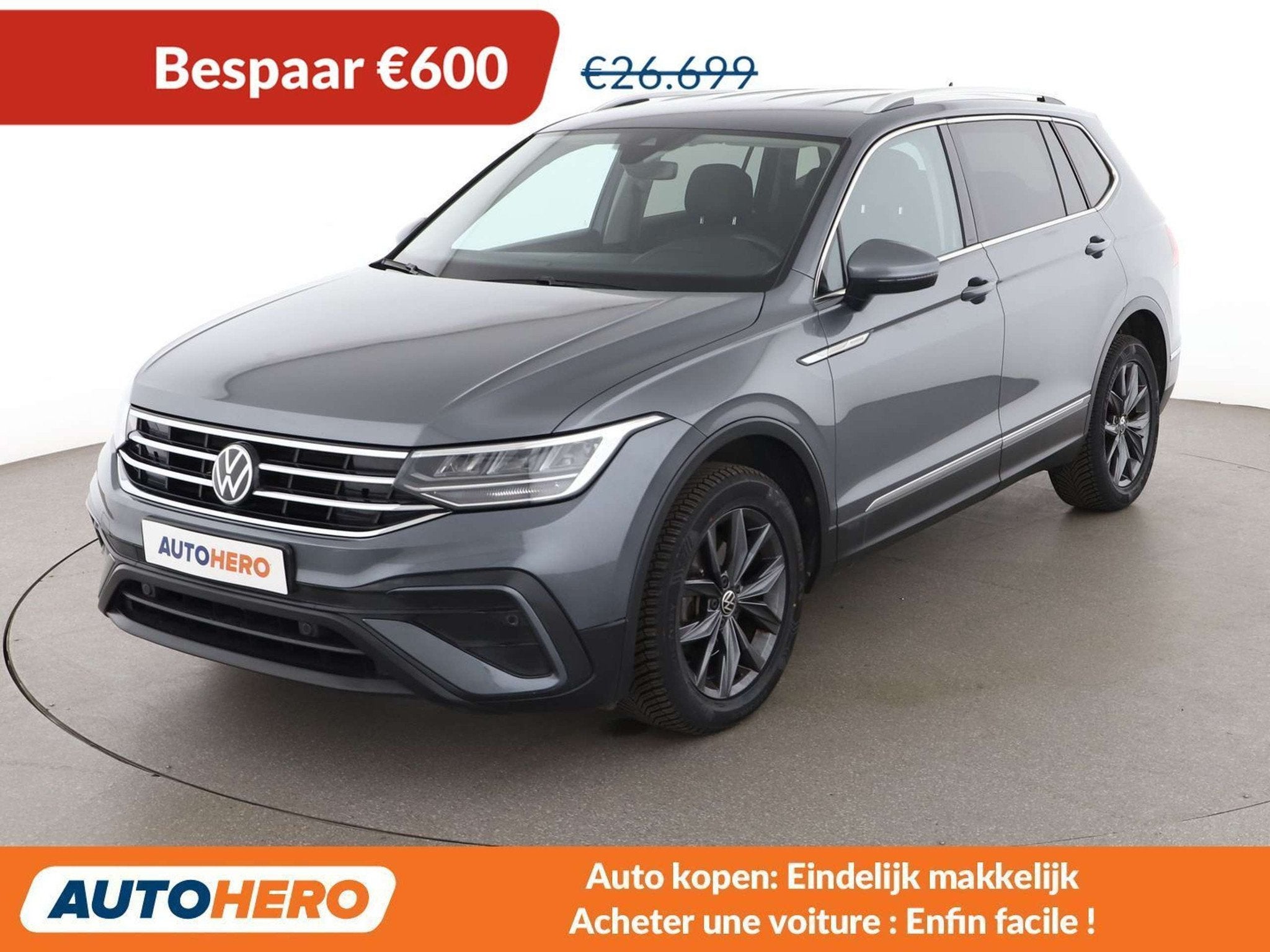 Volkswagen Tiguan Allspace 1.5 TSI ACT Life (automatique), Autos, Volkswagen, Argent ou Gris, Achat, Détection des panneaux routiers