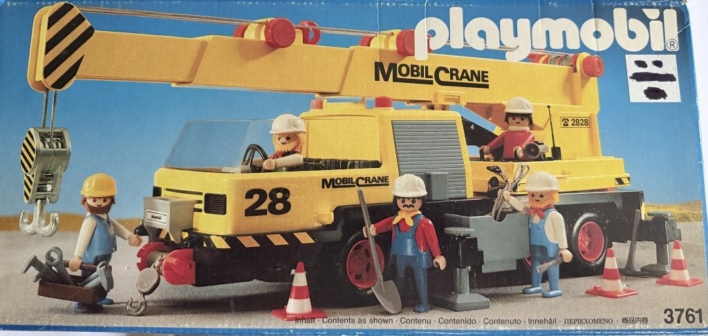 playmobil obiele kraan 3761, Gebruikt, Complete set, Voertuig, Ophalen of Verzenden
