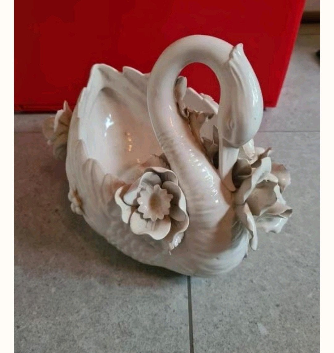 Magnifique pot de fleurs Swan, années 1950, Enlèvement ou Envoi