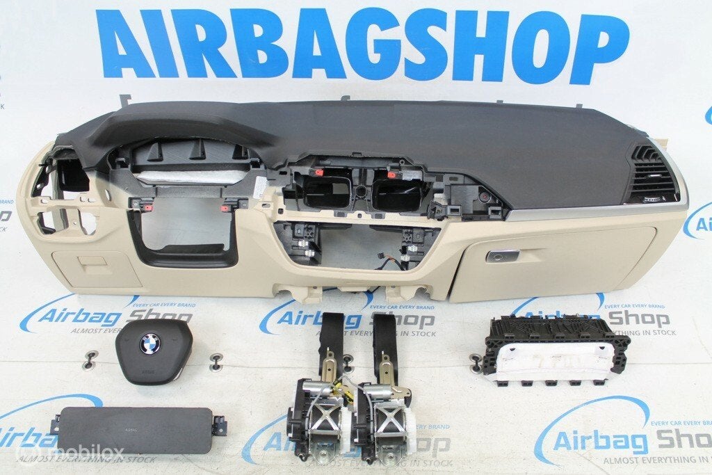 Airbag kit Tableau de bord noir/beige BMW X4 G02 2018-...., Enlèvement ou Envoi, Utilisé