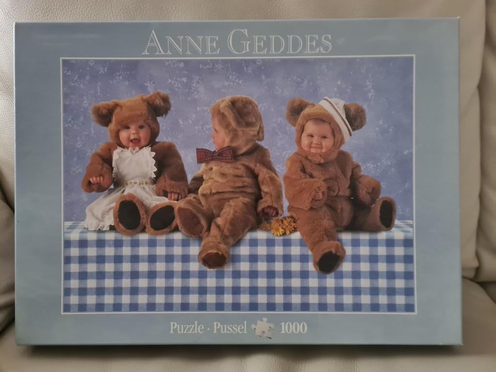 puzzel Anne Geddes 1000 stukjes, Enlèvement, 500 à 1500 pièces, Comme neuf, Puzzle